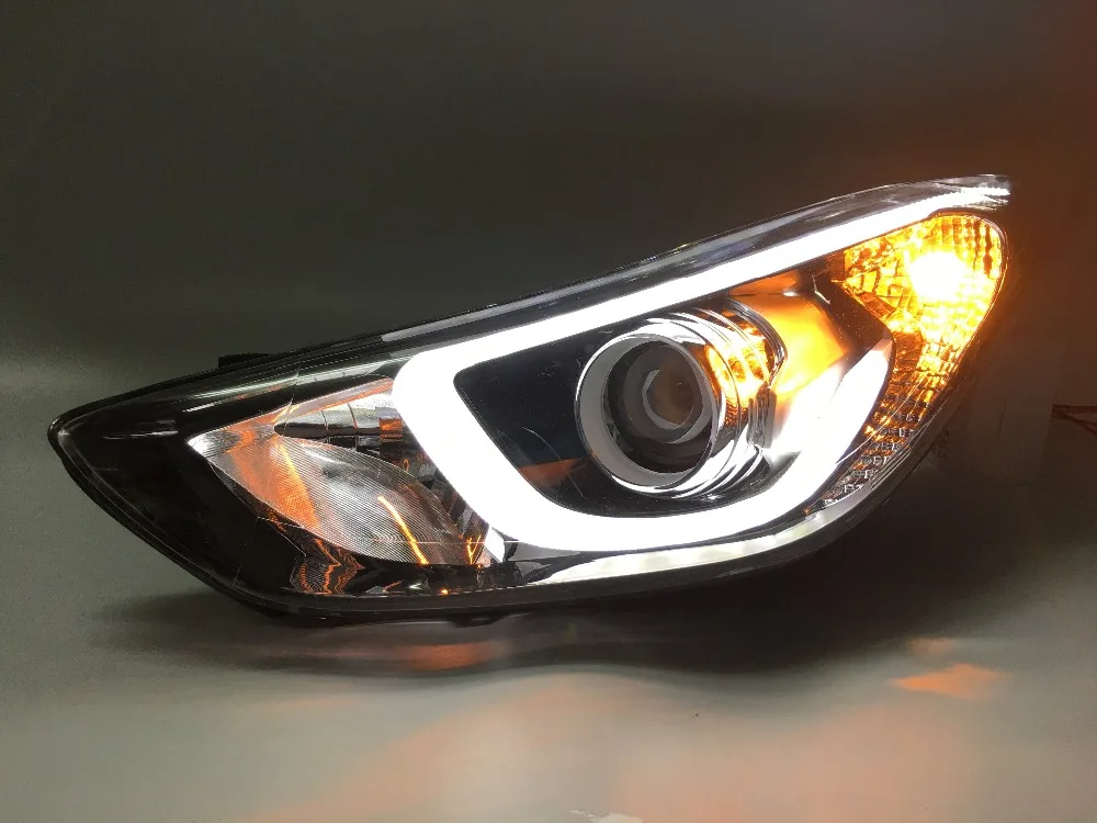 VLAND завод для автомобильных головных ламп Elantra светодиодный светильник головы 2012