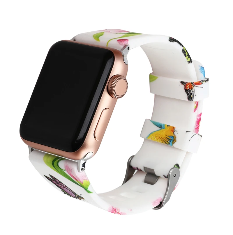 Joyozy силиконовый ремешок для correa Apple Watch 44 мм, 42 мм, 38 мм, 40 мм спортивный ремешок для iwatch серии 4/3/2/1 резиновый ремешок на запястье для наручных часов