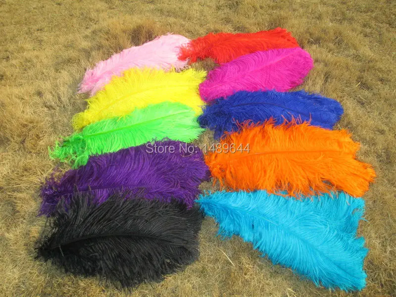 

Hot sale manufacturers selling 50 pcs green ostrich feathers 20-22 inches / 50-55 cm good