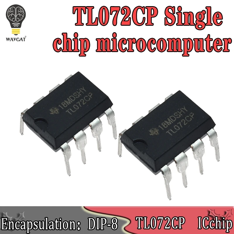 10 шт. TL072CP DIP8 TL072 DIP TL072CN DIP-8 Операционные усилители Op Amps двойной Низкошумный JFET новый оригинальный
