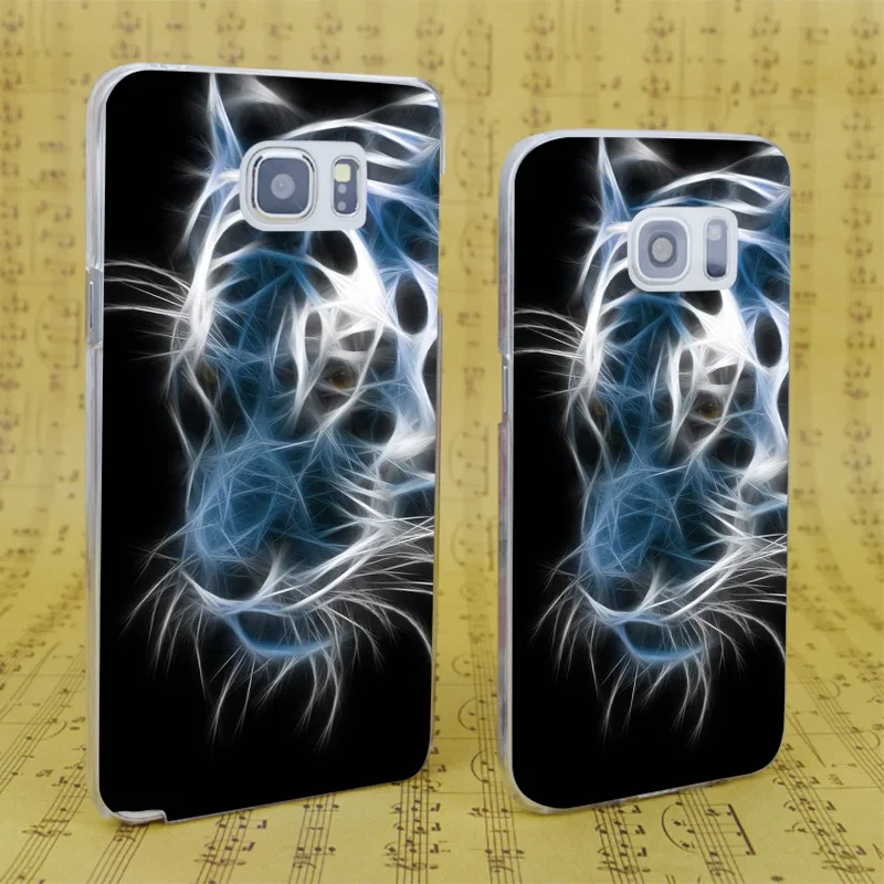 Dream Фокс b4021 Тигр световой светящиеся Прозрачные Жесткий Чехол для Samsung Galaxy S 4 5 6 7 8