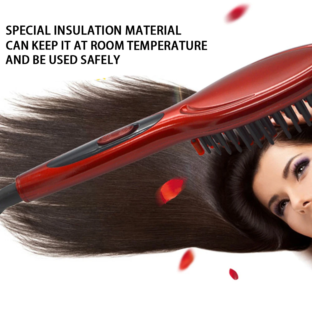 Щетка для волос быстрый выпрямитель расческа электрическая щетка