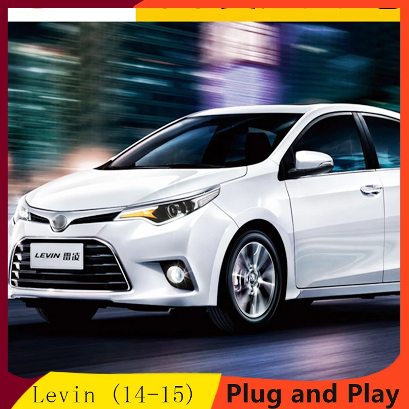 

Car Front Lamps for Toyota Levin headlights 2014-2015 Bi-Xenon Lens Double Beam HID Head light