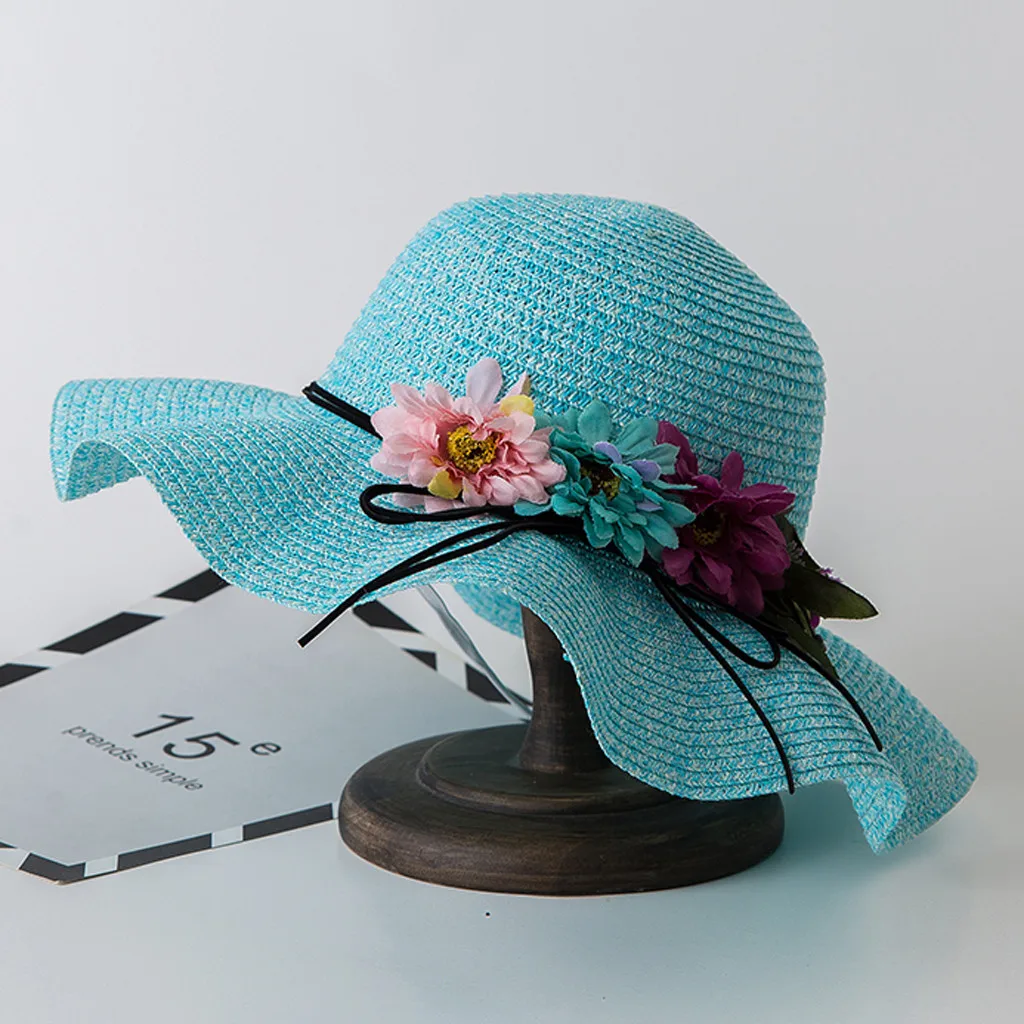 Модные детские солнцезащитные зеркальные дышащие соломенные пляжные шляпы для