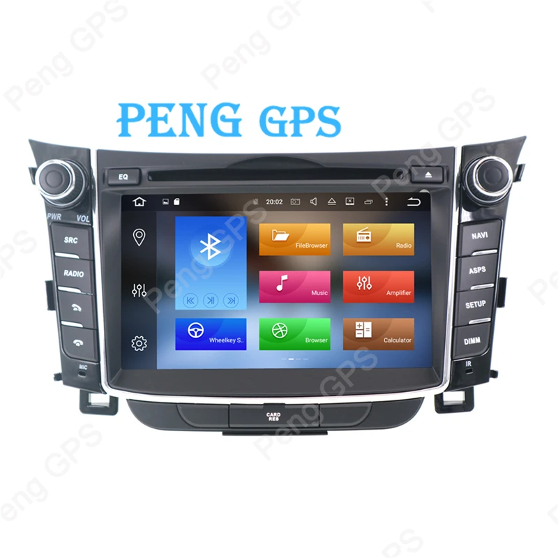Автомобильный плеер на Android 9 GPS навигация для Hyundai I30 Elantra GT 2012 + 2DIN автомобильный CD