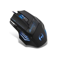 newest hot 7d professional wired usb mouse 7 button 5500 dpi cool color lamp gamer computer office mice cable gaming lol mouse