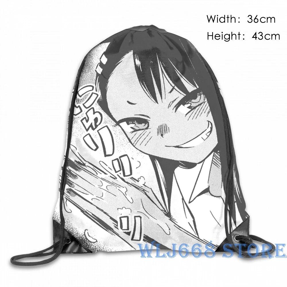 Забавные Наплечные сумки с графическим принтом для женщин Nagatoro моющие руки