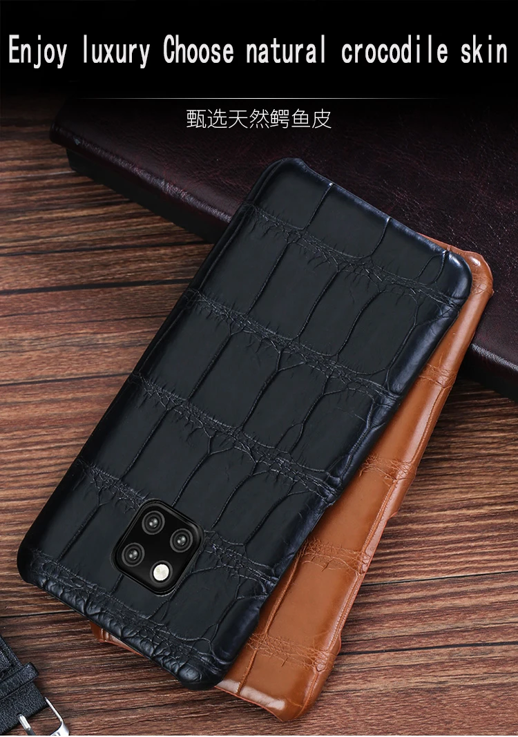 Чехол для телефона из натуральной кожи крокодила для huawei mate 20 pro mate 9 pro из крокодиловой кожи индивидуальный клетчатый защитный чехол
