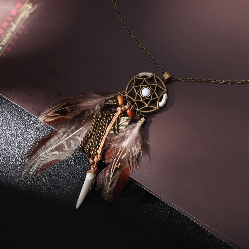 Новинка 2017 богемное украшение искусственное ожерелье Очаровательное с бахромой