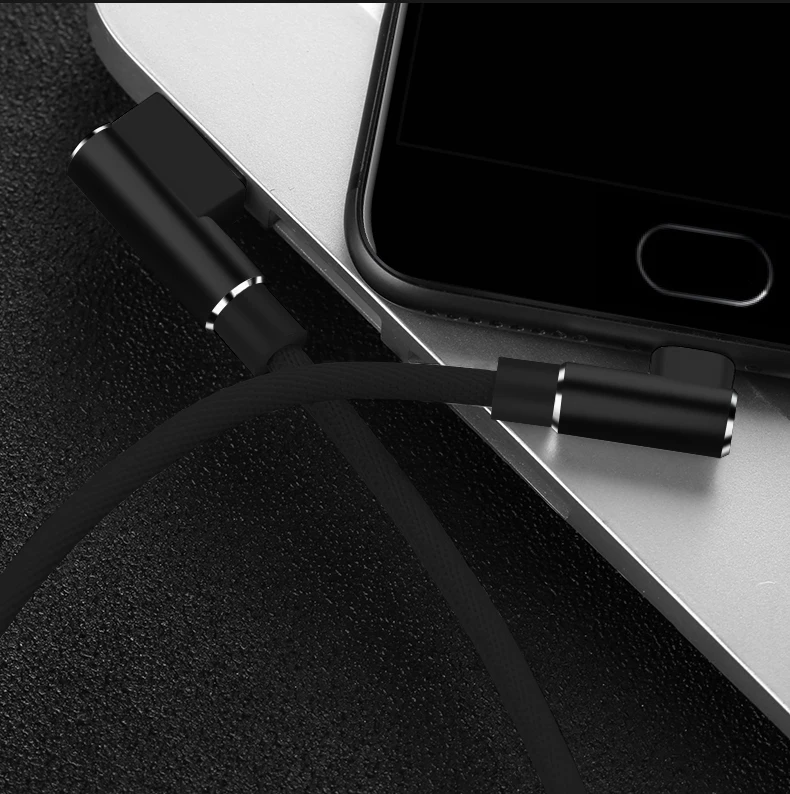 Оригинальный кабель Micro USB 2 3 м А шнур для быстрой зарядки Suntaiho с углом 90 градусов