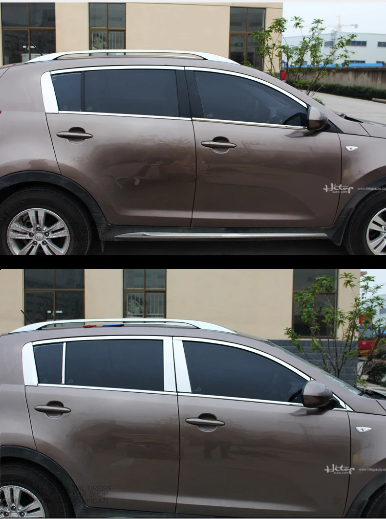 Горячая нержавеющая сталь оконная рама отделка подоконник окно decoratio для KIA Sportage