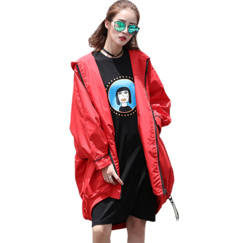 2017 Весна Осень Новая женская тонкая ветровка с длинным рукавом базовое пальто