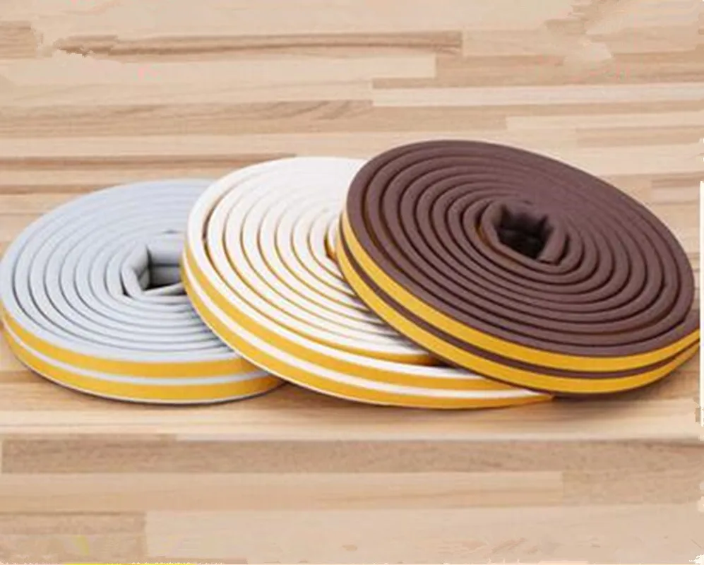 Уплотнительная лента типа P длиной 5 м для окон прокладка из пеноматериала