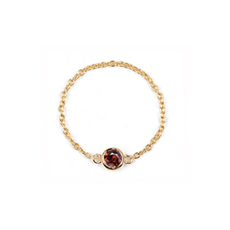 Ruby BAIHE Solid 18K желтое золото(AU750) 0.10CT Сертифицированный круглый натуральный алмаз свадебные женские модные ювелирные изделия кольцо - Цвет камня: Ruby