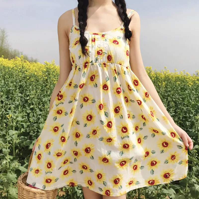 Женские платья в японском стиле Kawaii Ulzzang платье с регулируемыми лямками виде