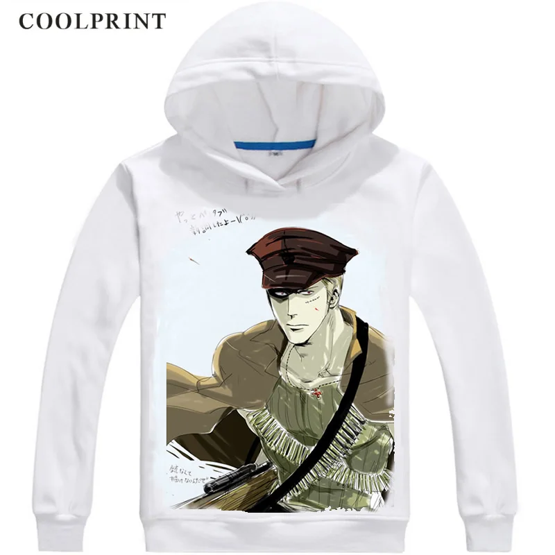 Мужские толстовки Coolprint с немецким G8 человеком капюшоном Axis Powers Hetalia Мужская