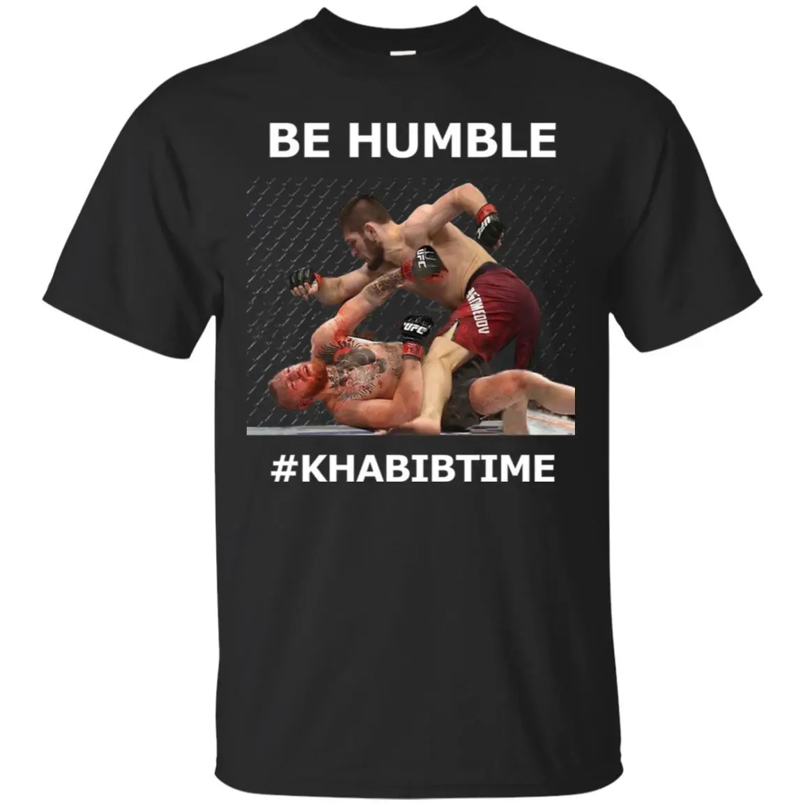 Khabib Nurmagomedov Vs Conor McGregor BE HUMBLE черная футболка Размер крутая Повседневная с