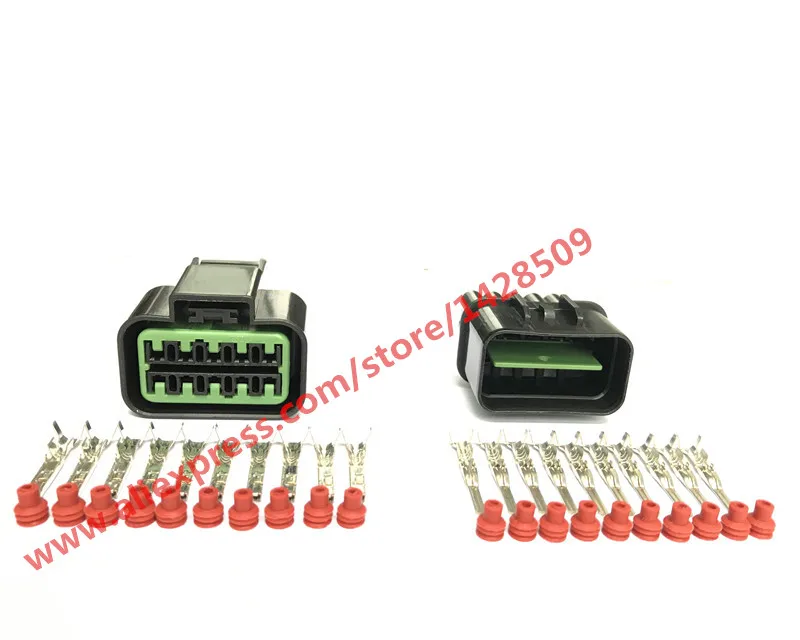 

5 Sets PB625-10027 PB621-10020 10 Pin Automotive Connector Female Male KUM Waterproof Auto Plug