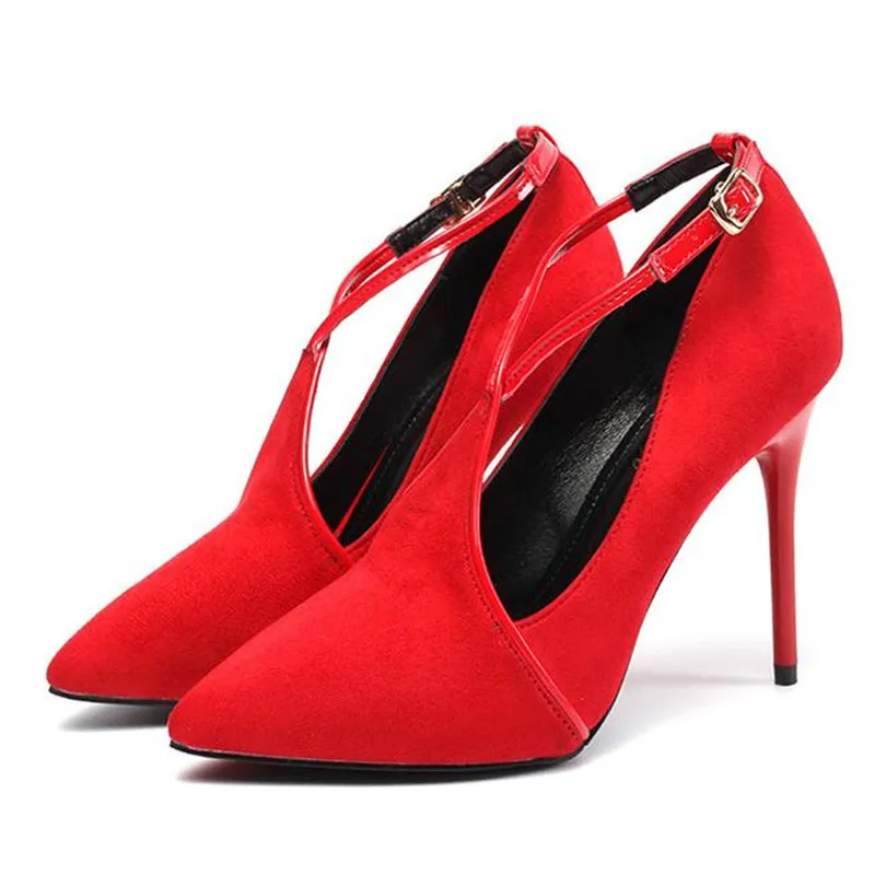 Европа Сексуальный Стилет Высокие Каблуки Женской Обуви Насосы Дамы Schoenen