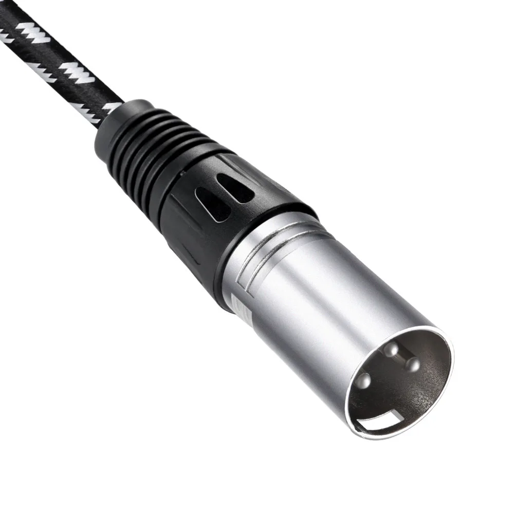 Neewer 4 пачки XLR DMX кабели 3 штифта папа-мама 39,4 дюймов/100 сантиметров для Светодиодный сценический свет, смесители