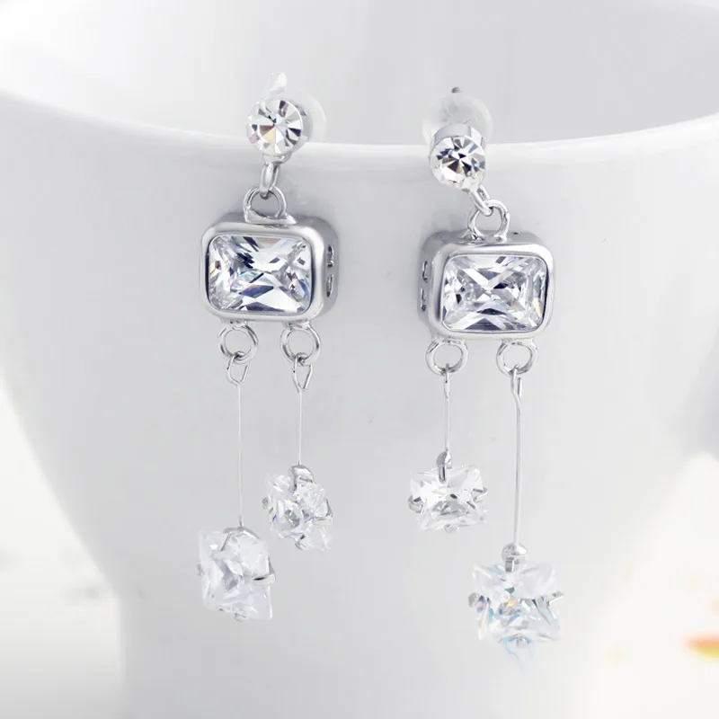 Neoglory Оден Стразы Циркон Мода Висячие серьги геометрические для женщин brincos Vintage