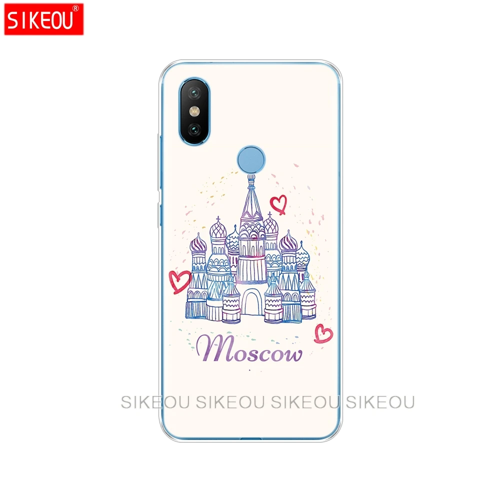 Силиконовый чехол накладка для Xiaomi Mi 8 8SE A1 A2 5 5S 5X 6 Mi5 MI6 NOTE 3 MAX Mix 2 2S русской Москвы и