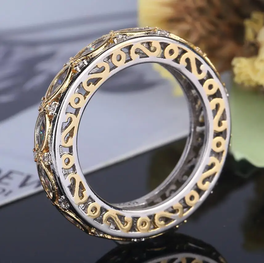 Женское кольцо из серебра 2018 пробы с фианитом|wedding band|women wedding bandsterling silver filled |