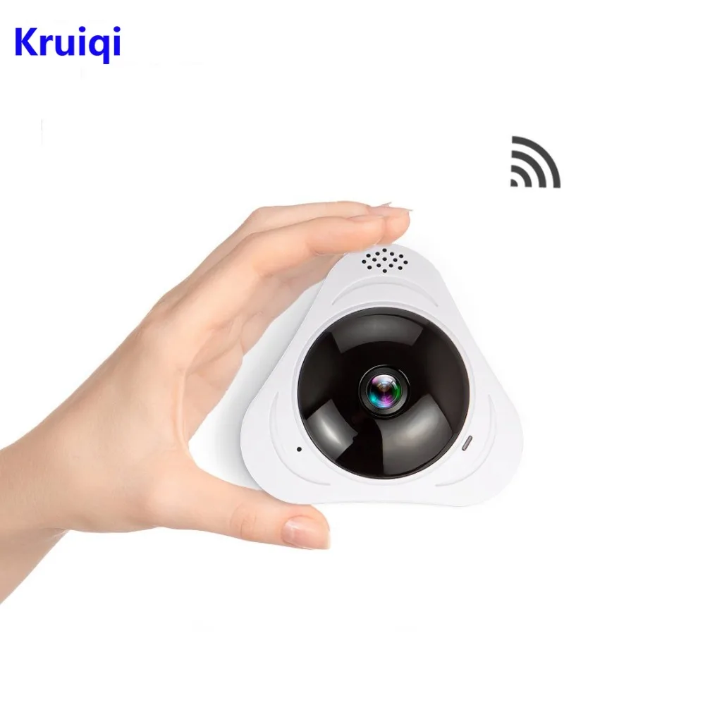 Камера видеонаблюдения Kruiqi Fisheye 960P беспроводная Wi Fi Full HD IP ИК подсветка CMOS ночное