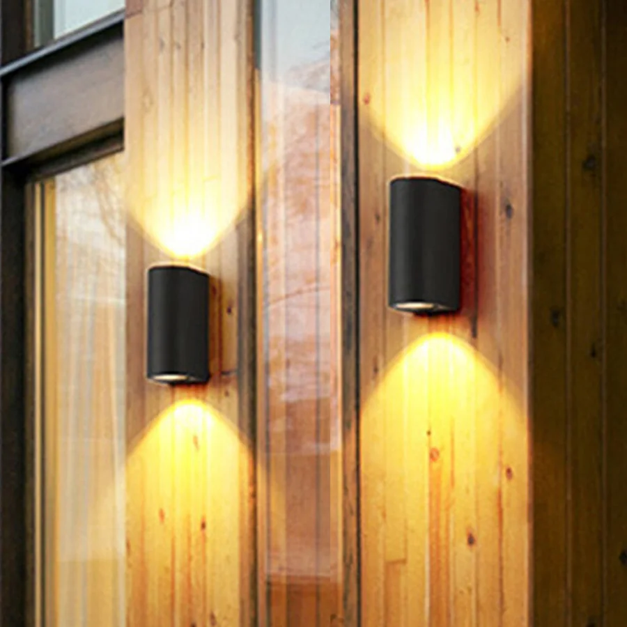 

GU10 Up Down Outdoor Waterproof Led Wall Lamp Aluminum Stair Bathroom Corridor Step Light Aisle Balcony Wall Porch Light