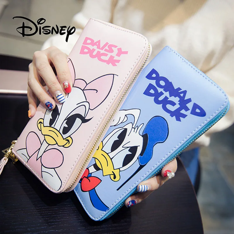 Дисней Микки Маус плюшевый Кошелек Дональд Дак Женский Длинный кошелек сумка