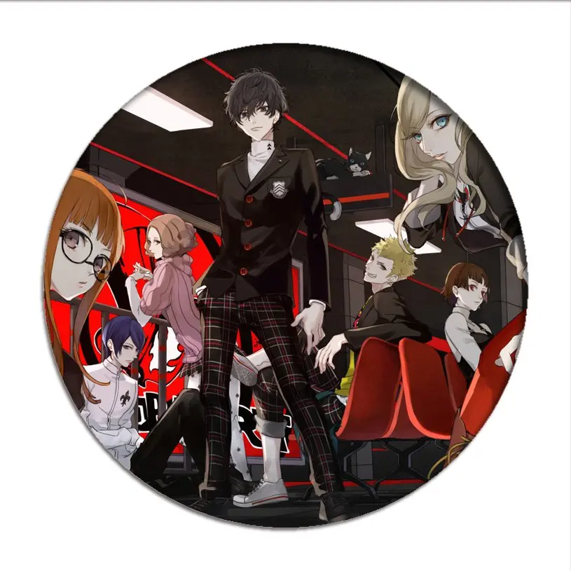 Японская брошь в виде Игры Persona 5 Значки для косплея P5 Джокер коллекция знаков