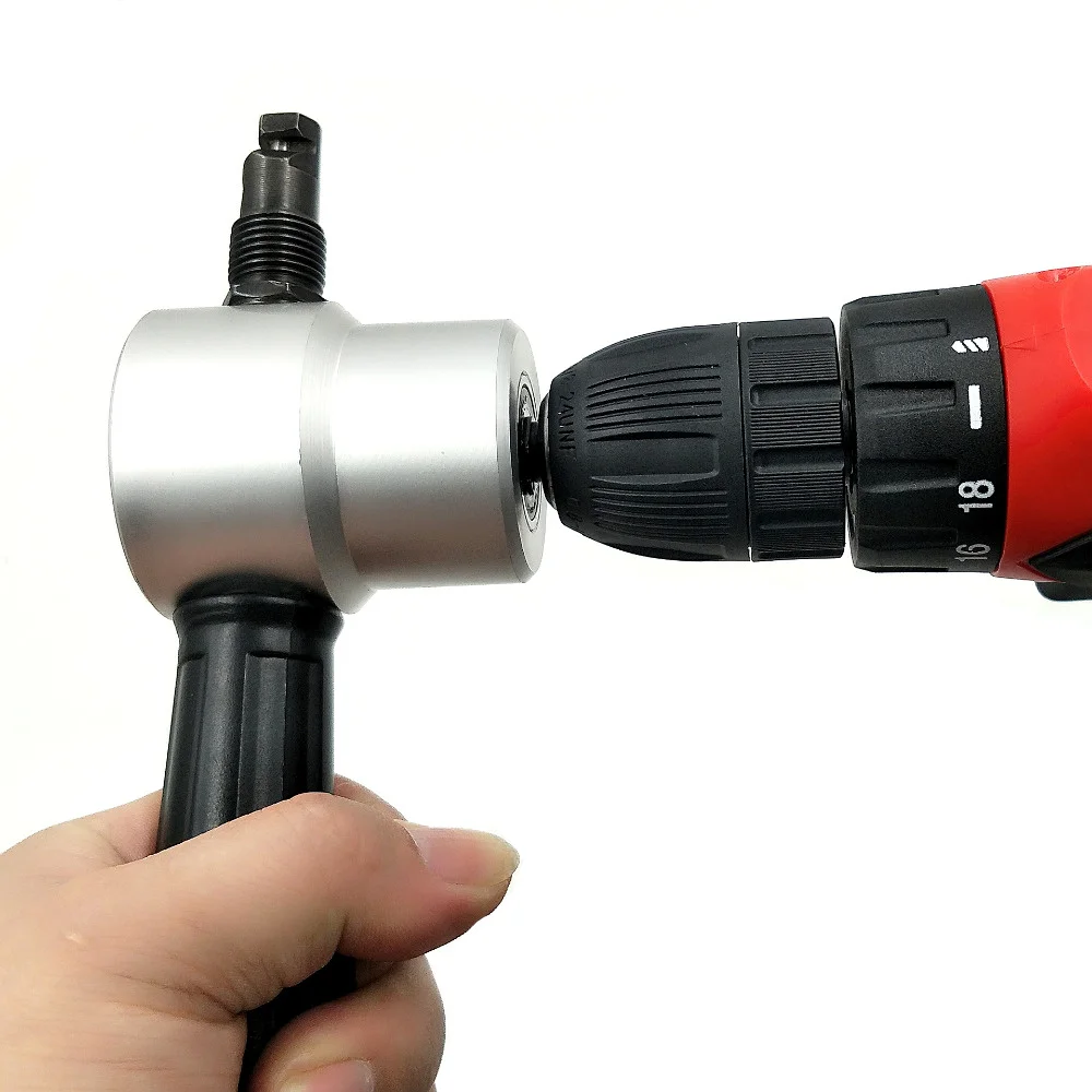 

Double Head Metal Sheet Scissors Nibbler Cutter Iron Saw Electric Drill Attachment Slat Plate Punch Cutting Tool Local Ship Out
