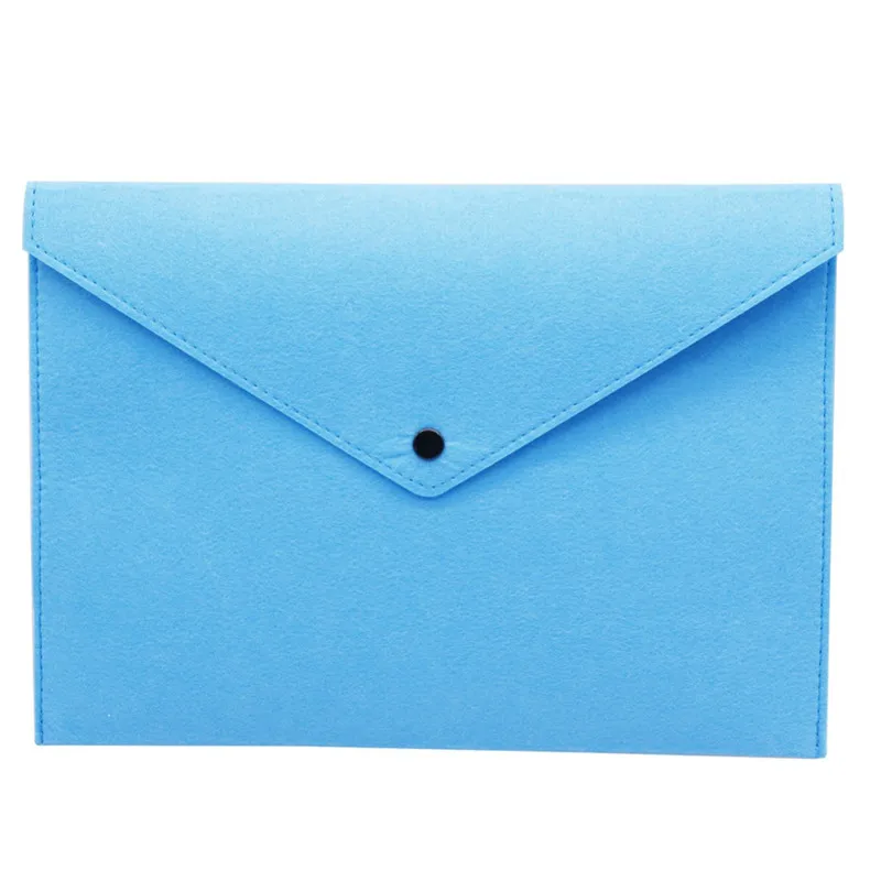 1 pcs blue 1 шт. А4 химическая фетровая папка для файлов, прочный портфель, сумка для документов, канцелярские товары, школьные, офисные, деловые принадлежности - Цвет: 1 pcs blue