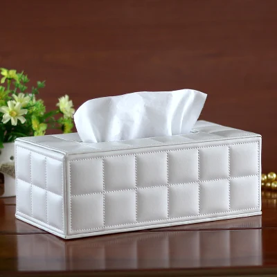 white L Общее качество искусственной кожи ткани накачки box для дома автомобиля отель и рестораны - Цвет: white L