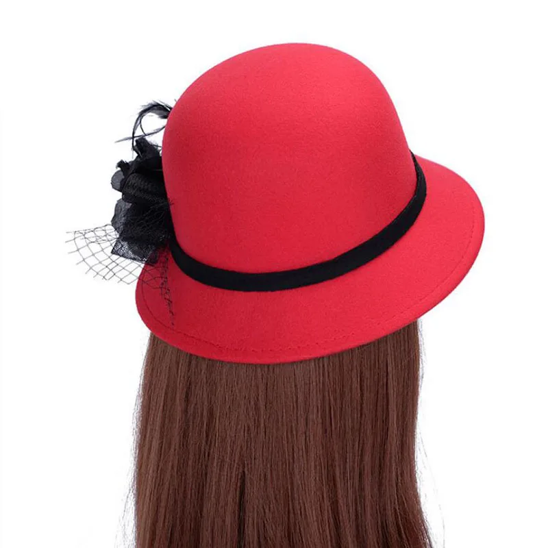 Шляпа фетровая женская осенняя зимняя однотонная пляжная | Аксессуары для одежды