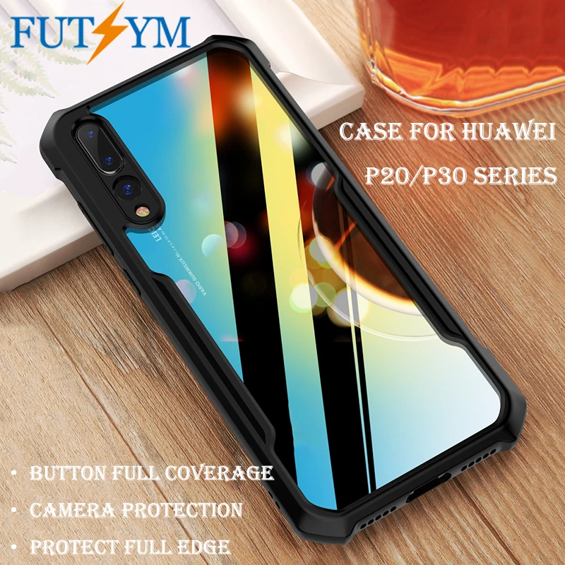 Роскошный ультра тонкий прозрачный чехол для huawei P30 противоударный Apple P20 Lite Pro