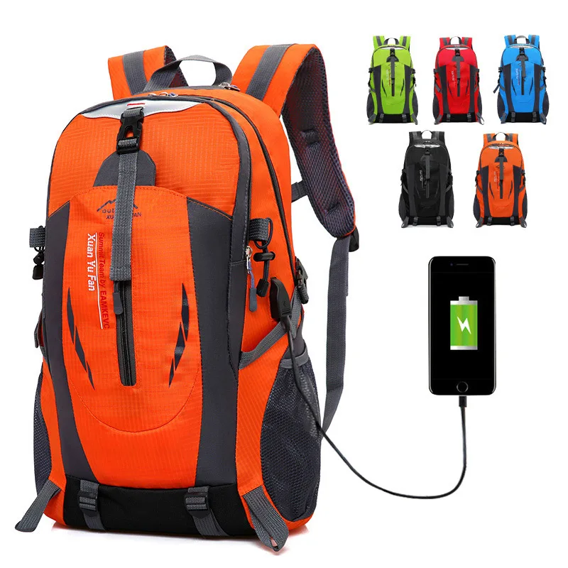 

Wholesale USB Charging Backpack Trekking Rucksack Travel Bag 20PCS/lot