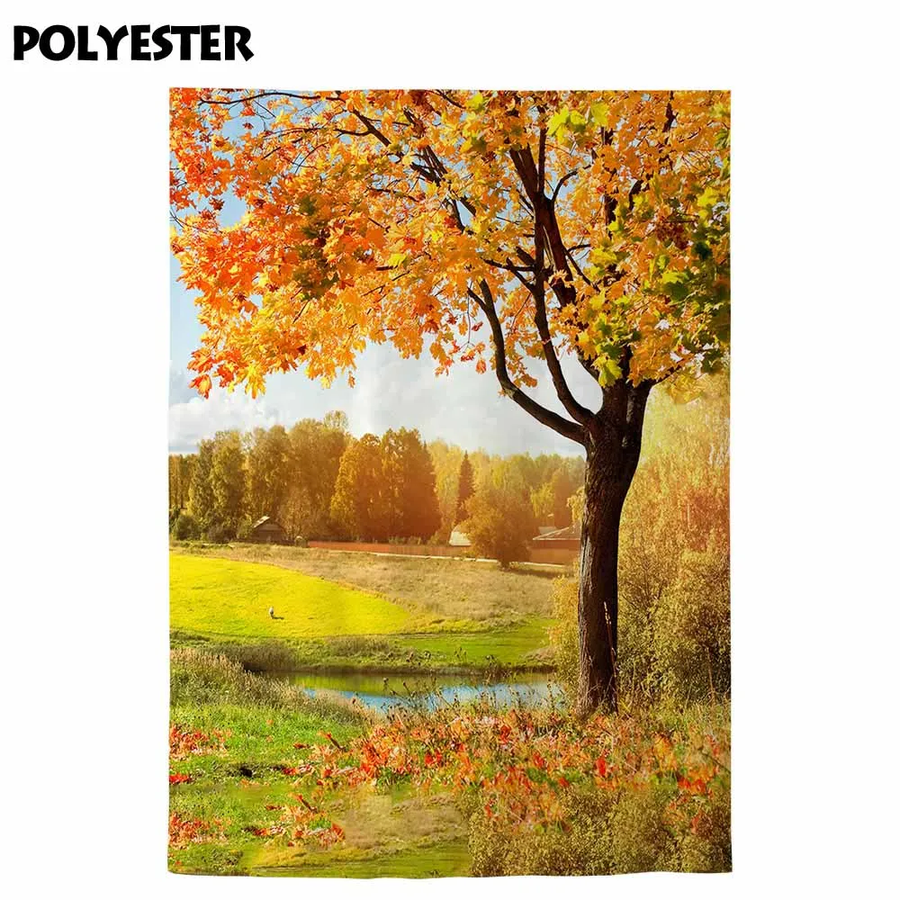 Allenjoy backdrop for photographic studio autumn Withered trees forest at the morning park background landscape photocall | Электроника