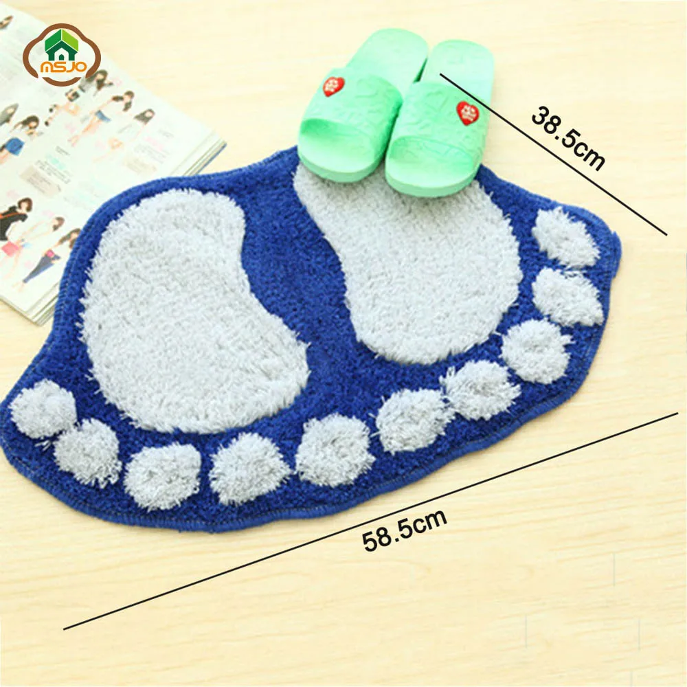 MSJO коврик для ванной с принтом ванная комната микрофибра хлопок поглощение воды