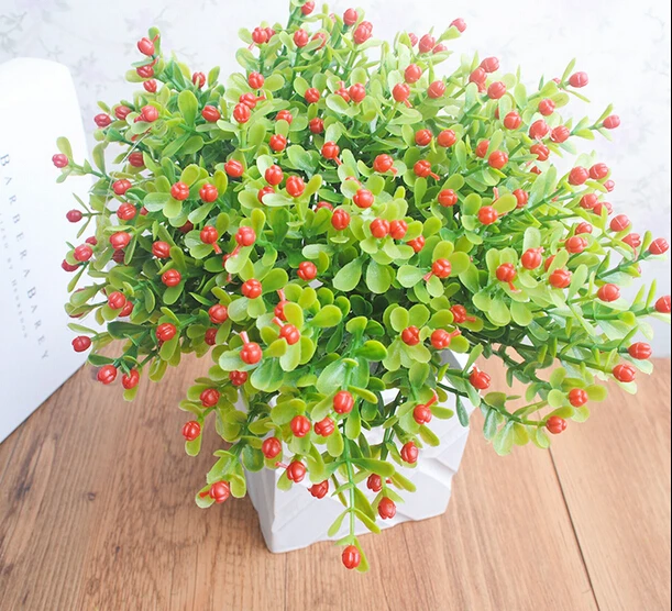 Яркий милый искусственный цветок мирафлор зеленый Шелковый с растением 5