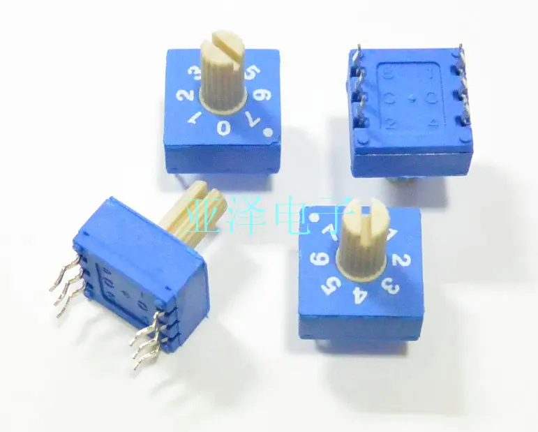 

YYT 2PCS 0-7 Rotary DIP switch ERD208RSZ Rotary encoder switch 3:3 positive code
