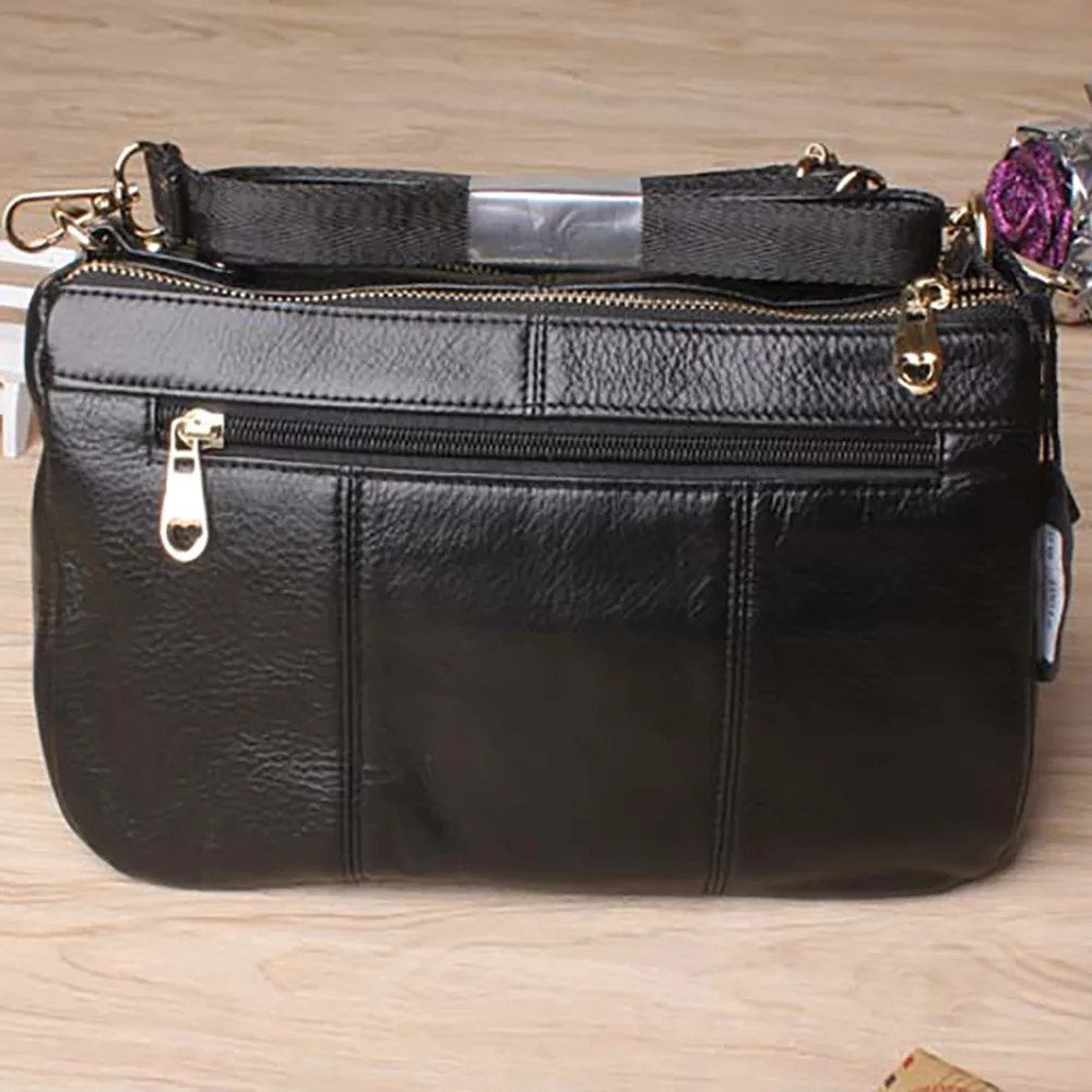 Женская сумка мессенджер из 100% натуральной кожи Большая вместительная через