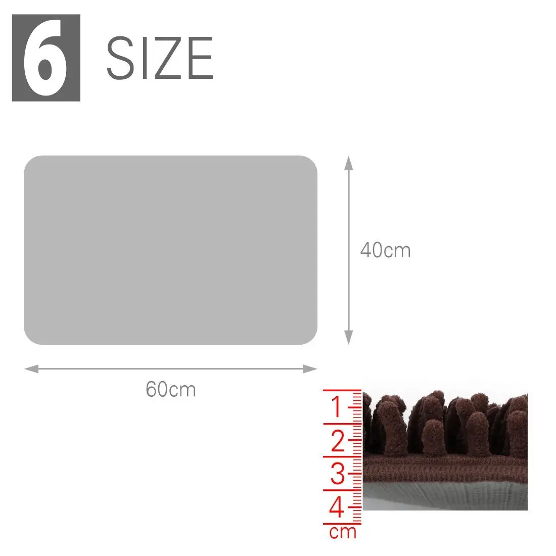 40x60 см/50x80 см, кухонный напольный коврик из шенили, ковры, впитывающий кухонный коврик, красный дверной коврик