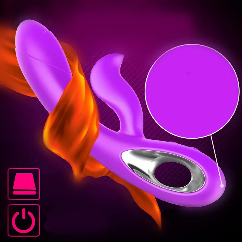 Вибратор Кролик Стимуляция клитора двойной мотор вибраторы Массажер точки G 9