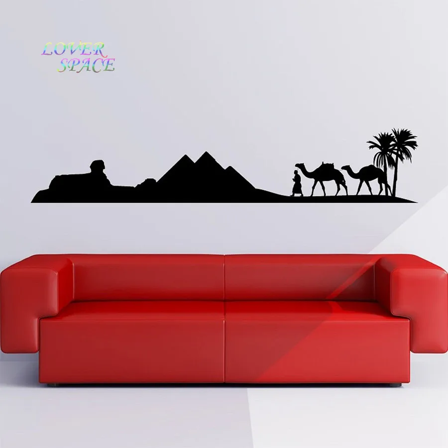 Египетская Пирамида Skyline Camel Sand Наклейка на стену художественная Настенная