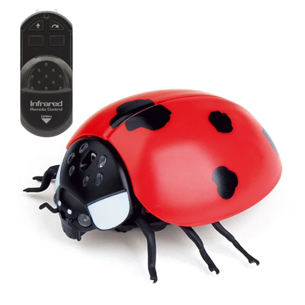 GizmoVine Новинка Электрический RC Божья коровка поддельные насекомые Забавный