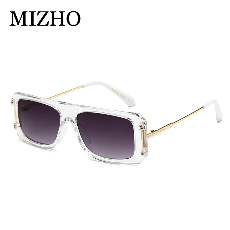 

MIZHO Fashion Cool Vintage Retro Square Eye Glasses Frame UV400 Oculos Celebrity Transparent Glasses Frame Men Brand Designer