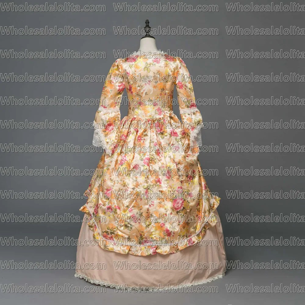 Victorian Gothic Civil War Floral Dress Ball Gown Reenactment Adult Halloween Costume | Тематическая одежда и униформа