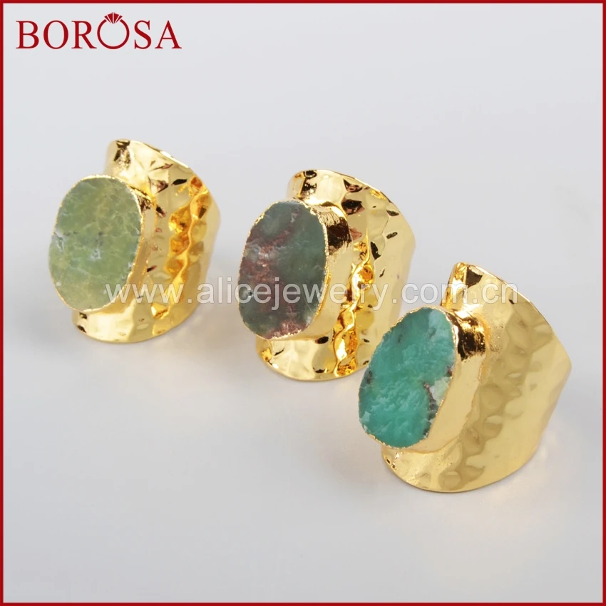 Кольцо с натуральным австралийским камнем BOROSA 5 шт. кольца натуральными