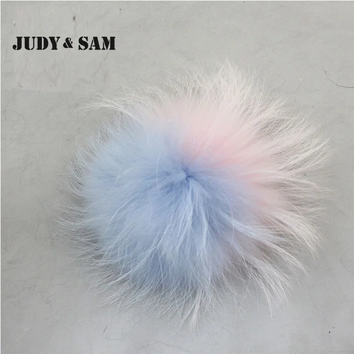 Новый 2016 2 мелодии подлинная енота помпонное для шляп и шапки красочные бал с